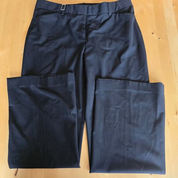 Express Design Studio Editor Dress Pants Black Size 10R Flare - Picture 5 of 5